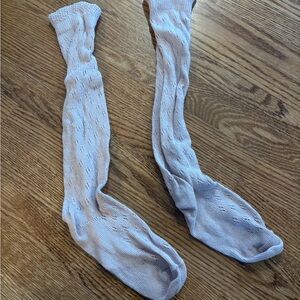 Call It Spring Light Gray Women's Patterned Knee-High Socks